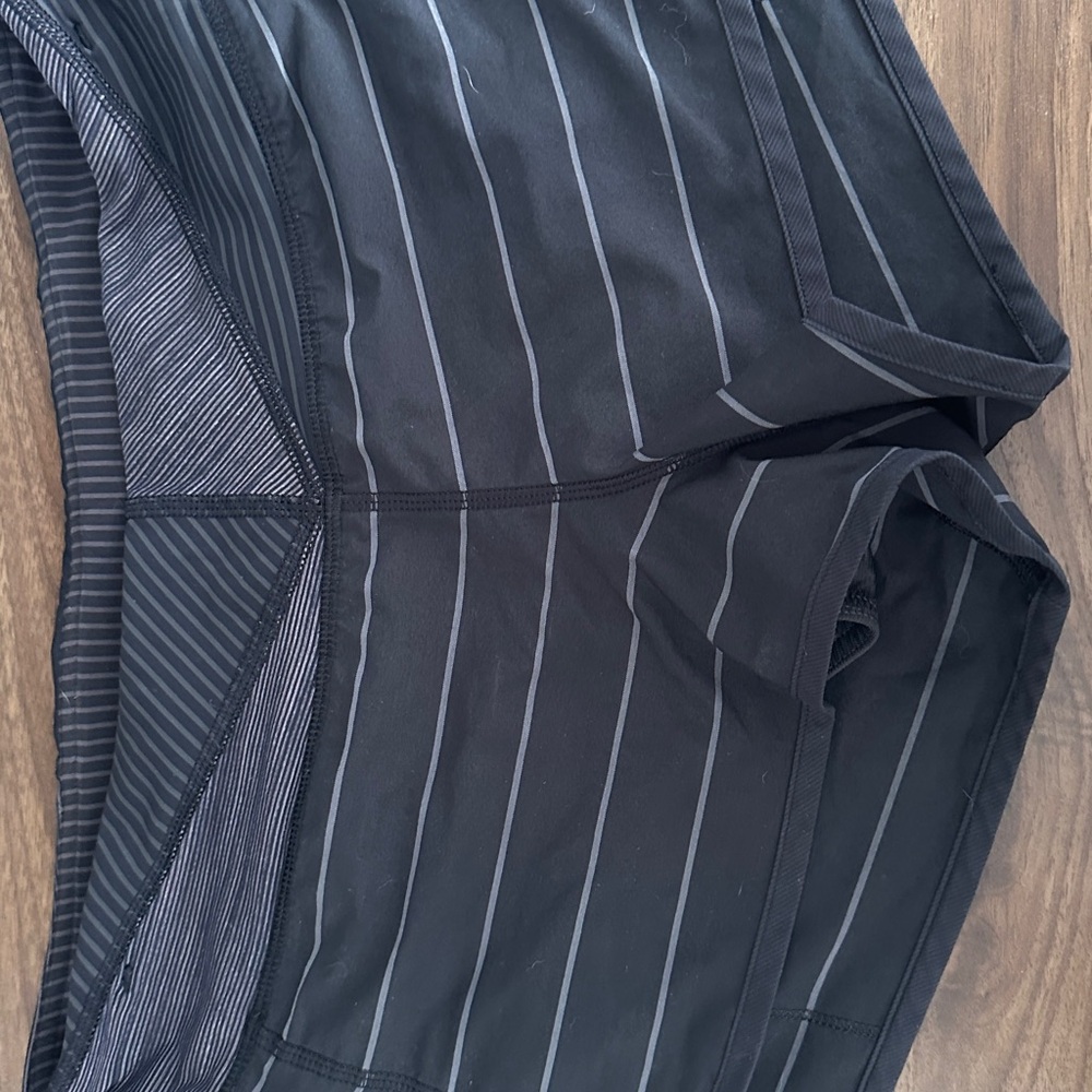 lululemon athletica Black and Gray Athletic Shorts